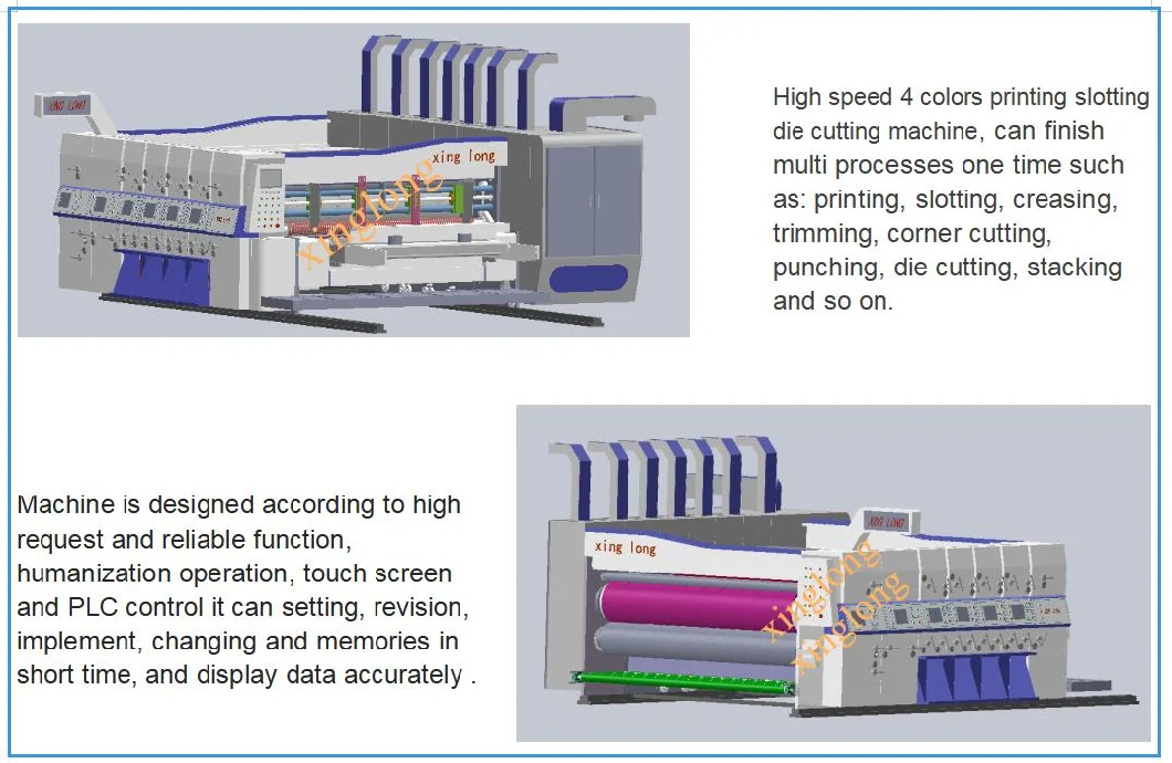 OEM/ODM Corrugated Box Making Machine Carton Printing Slotting Die Cutting Machinery Flexo Printing Machine